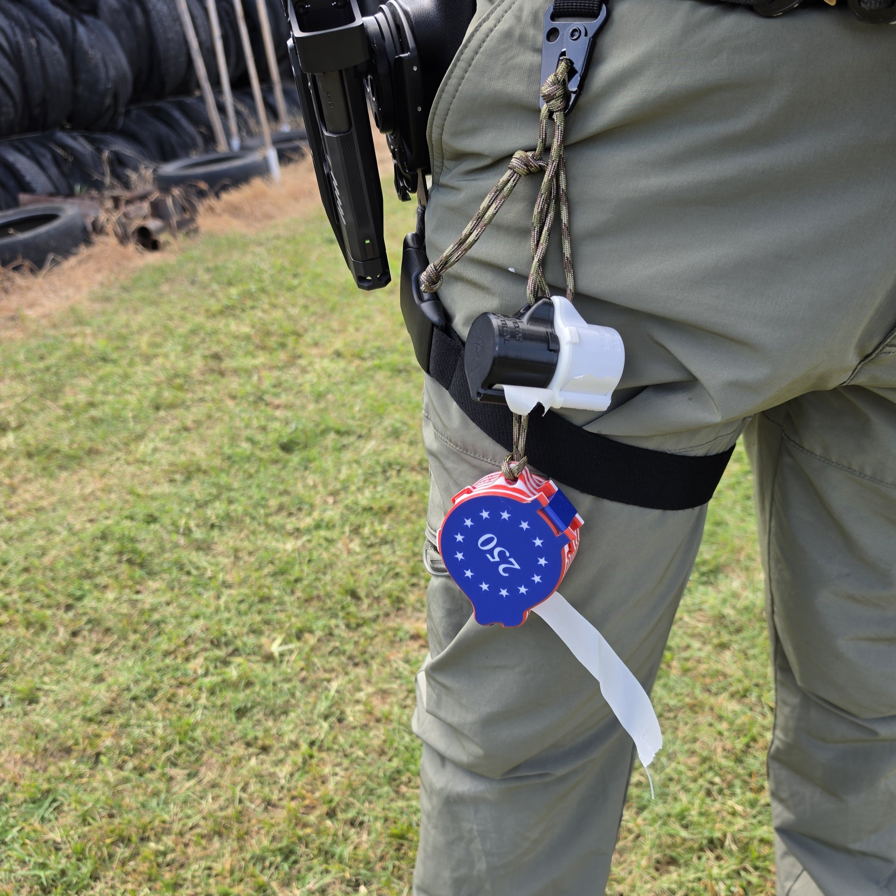 4th of July, America 250 - Compact Pro Cardboard Target Taper / Paster Dispenser - USPSA, IPSC, IDPA, PCSL, TTG